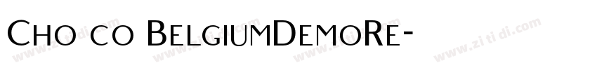 Cho co BelgiumDemoRe字体转换